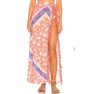 Lovers & Friends Printed Wrap Skirt / Sarong